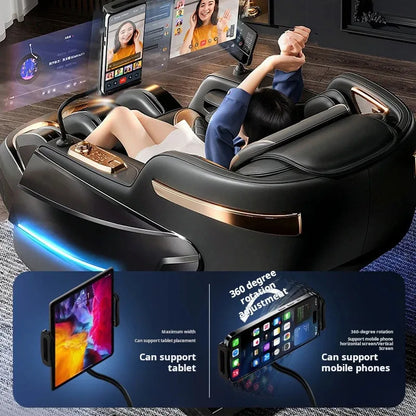 2025 6D Zero-Gravity-Shiatsu-Massagesessel, multifunktional, Luftdruck, komfortabel, professionell, Human Touch, neuestes Modell