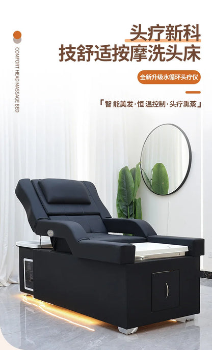 CZ  Electric Adjustable Foot Spa Beauty Shampoo Bed Massage Foot Soak Automatic Up and Down Foot Bath Health Salon