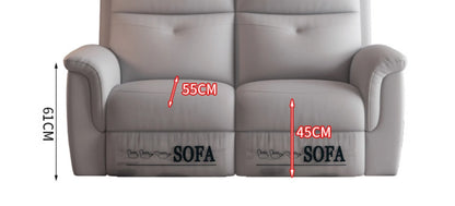 Komfortabler elektrischer Relaxsofa-Schnittsofa aus Leder, echtes einziehbares kombiniertes Schlafsofa, umwandelbares Divano Letto Möbel