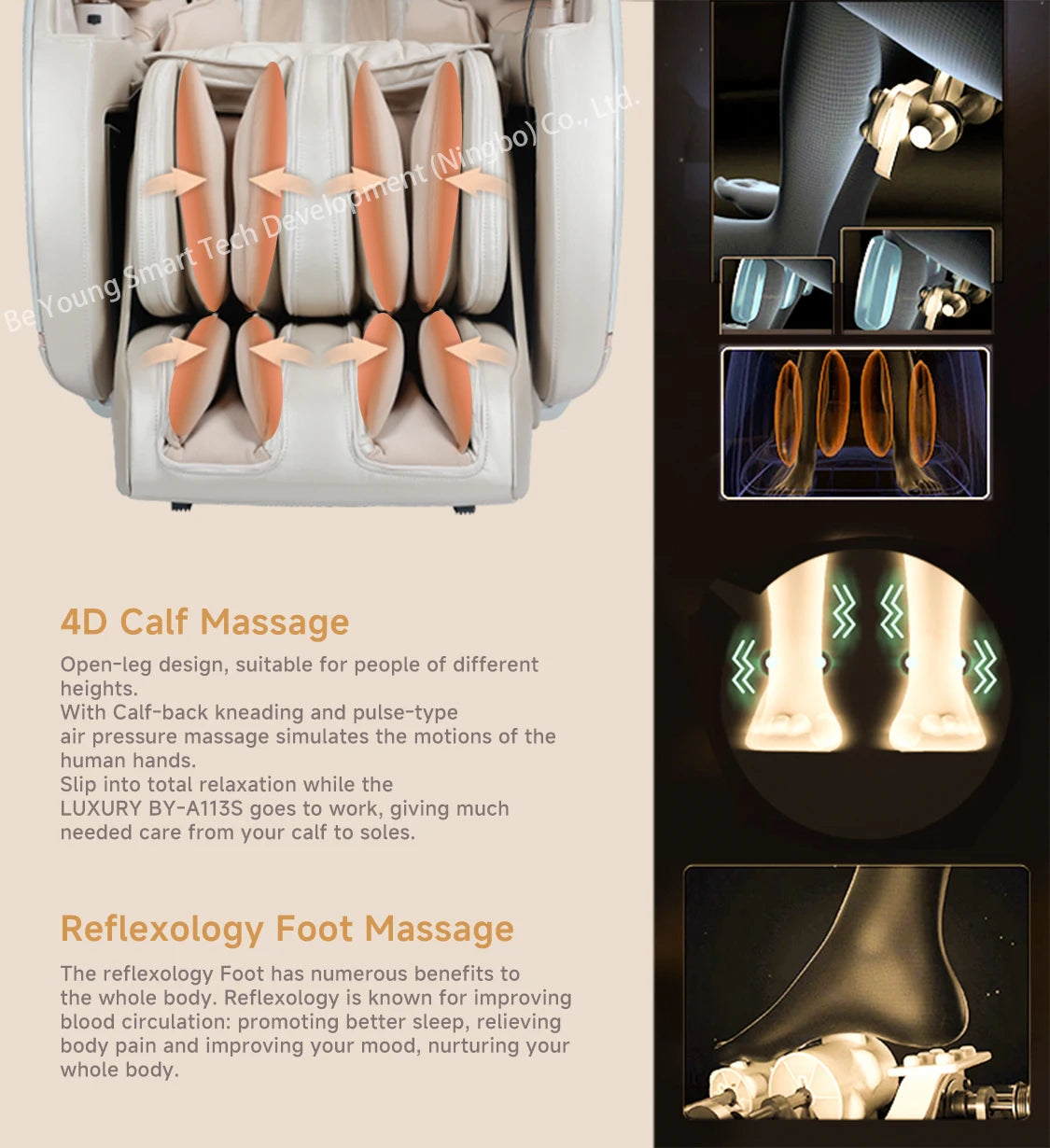 [2026] Chaise de massage de bureau intégrale ultra-confortable et robuste 6D, divers modes de massage, fonction zéro gravité, directement de l'usine