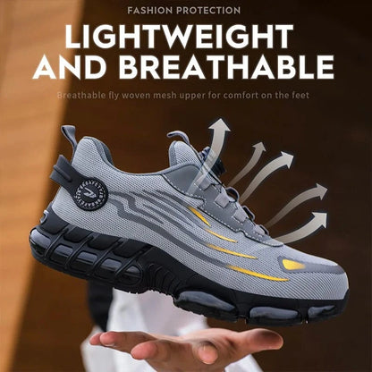 Breathable Slip-On Safety Shoes Lightweight Work Sneakers