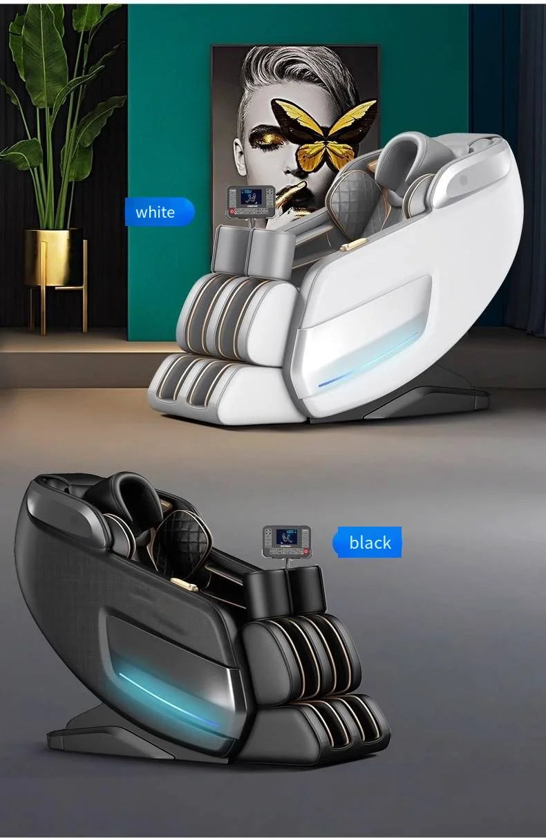 Elektrisches Sofa Luxus Shiatsu Kneten Heiztherapie Luftdruck Massage Sessel 4D Massagesessel mit Touchscreen