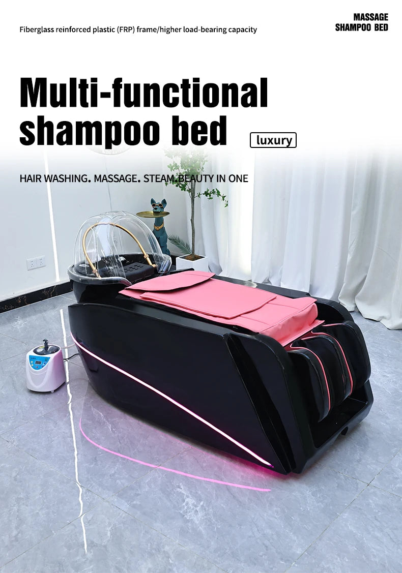 Kopf-Gesichts-Spa-Bett Luxus-Saloneinrichtung Kopf-Spa Haarwäsche Thai Kopf-Spa Massage Zirkulation Elektrisch