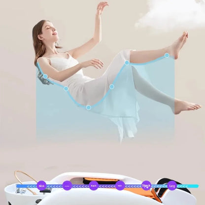 Professionelle Salon-Spa-Massageliege, elektrische Smart-Wasserkreislauf-Duschtisch, Schönheitsausrüstung für Kopfhautbehandlung, Friseursalon