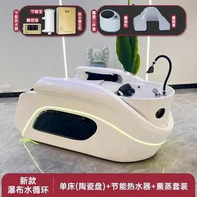 HT Automatische Intelligente Elektrische Massage-Shampoo-Liege Friseursalon Haar-Wasserkreislauf-Friseursalon-Massageliege