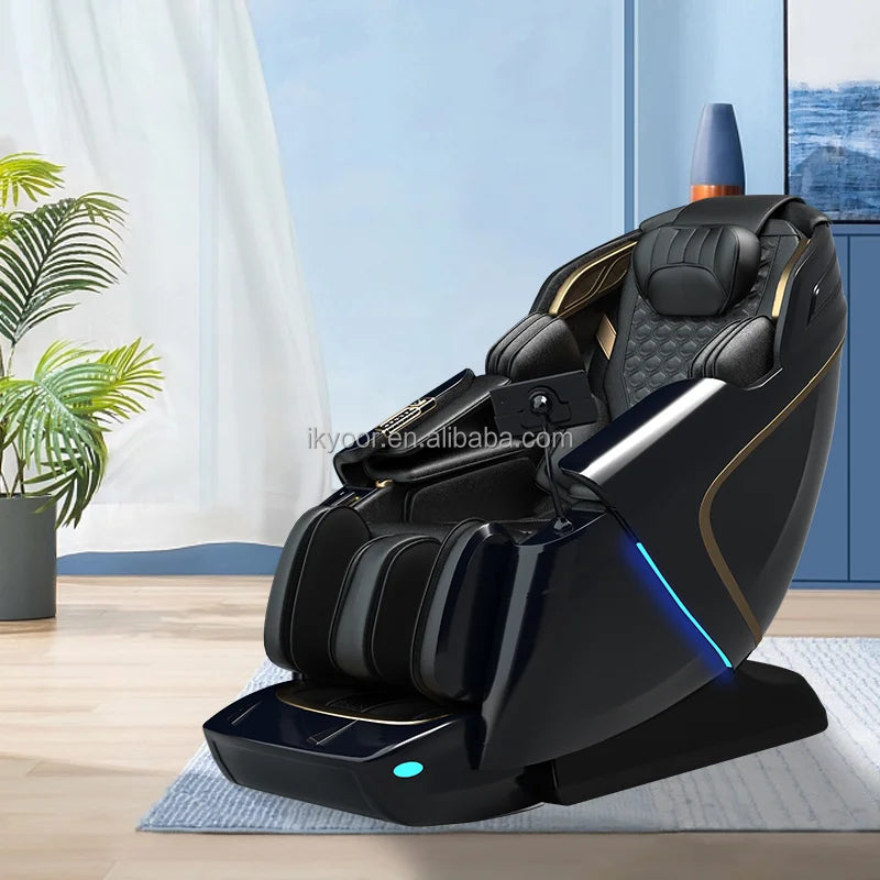 OEM Ganzkörper-4D-SL-Track-Massagesessel mit Schwerelosigkeitsfunktion, 13 Programmen, Heizung und kabellosem Laden