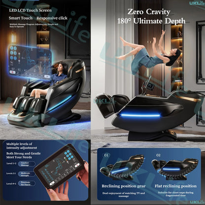 2026 MAX6D Premium Massage Chair: AI Voice, Zero Gravity, 6D Dual-Core Jade Rollers & Full Calf Massage