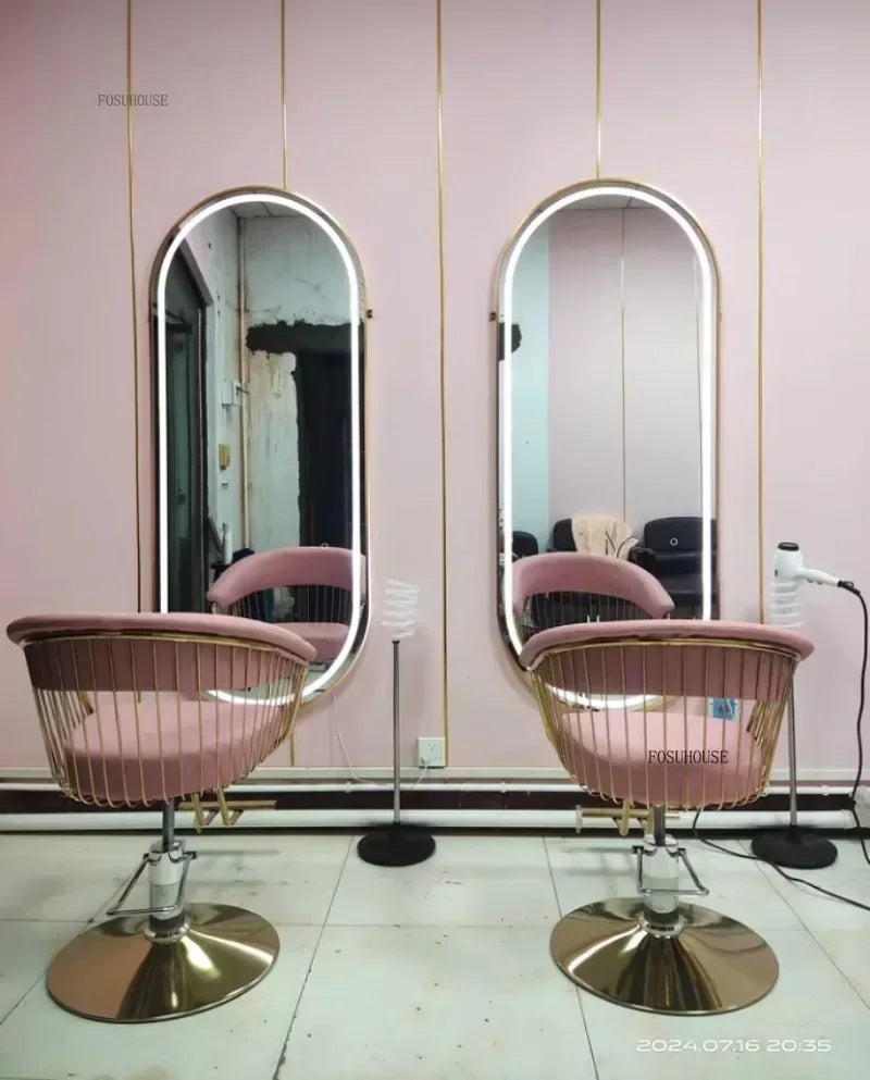 Nordic Salonmöbel Friseurstühle Friseursalon Professioneller Friseurstuhl Hebebarer Drehstuhl Schönheitssalon Friseurstuhl