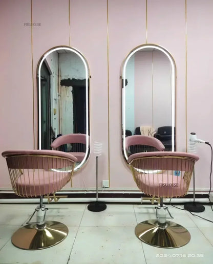 Nordic Salonmöbel Friseurstühle Friseursalon Professioneller Friseurstuhl Hebebarer Drehstuhl Schönheitssalon Friseurstuhl