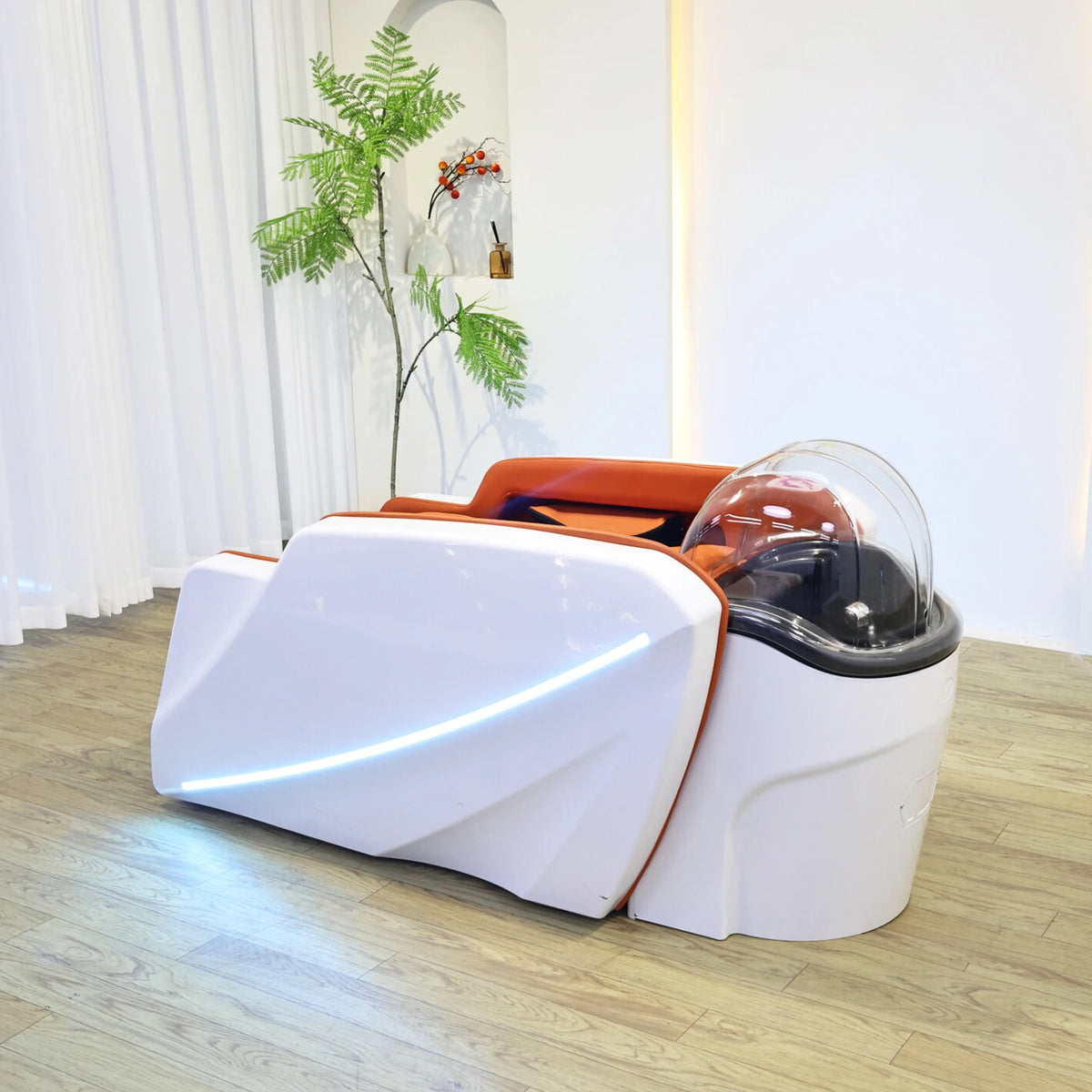 High-End elektrisches Massage-Haarwaschbecken Premium-Saloneinrichtung für professionelle Friseurdienstleistungen in gehobenen Regionen