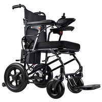 Hochwertiger faltbarer Elektrorollstuhl aus Aluminiumlegierung – Automatischer Gehwagen und Rollator für ältere und behinderte Pendler