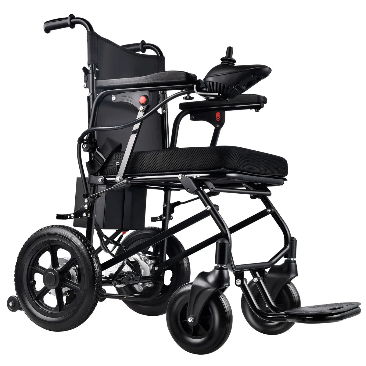 Hochwertiger faltbarer Elektrorollstuhl aus Aluminiumlegierung – Automatischer Gehwagen und Rollator für ältere und behinderte Pendler