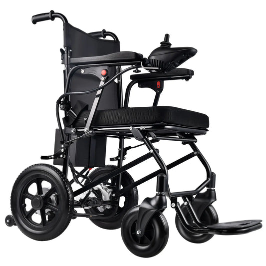 Hochwertiger faltbarer Elektrorollstuhl aus Aluminiumlegierung – Automatischer Gehwagen und Rollator für ältere und behinderte Pendler