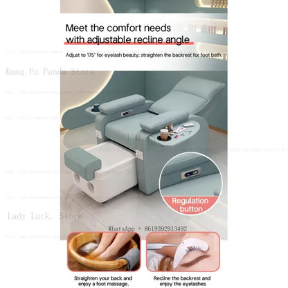 Fußbad-Nagelstuhl Pediküre-Stühle Salon SPA Fußmassage Maniküre Möbel Sofa Material mit elektrischer Rückenlehne