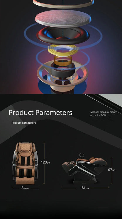 OEM Modern Shiatsu Massager Blood Circulation SL Track Full Body Luxury 4d Ai Zero Gravity Massage Chair