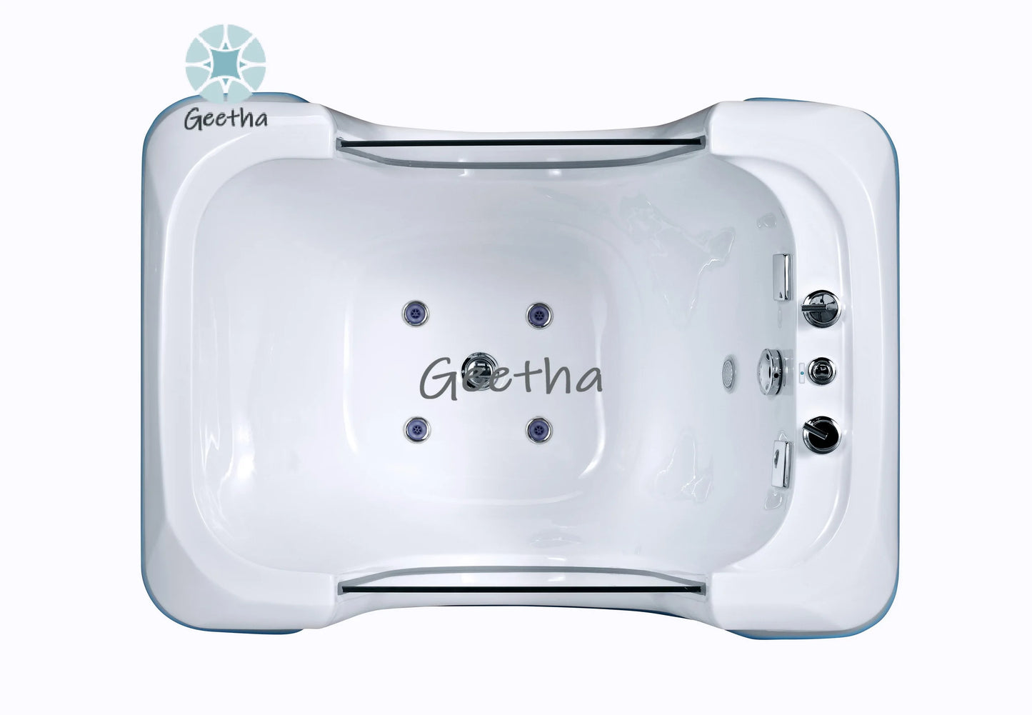 Großhandel freistehende Acryl-Hundepflegebadewanne Haustier-Spa-Whirlpool-Massagebadewanne für Haustiere