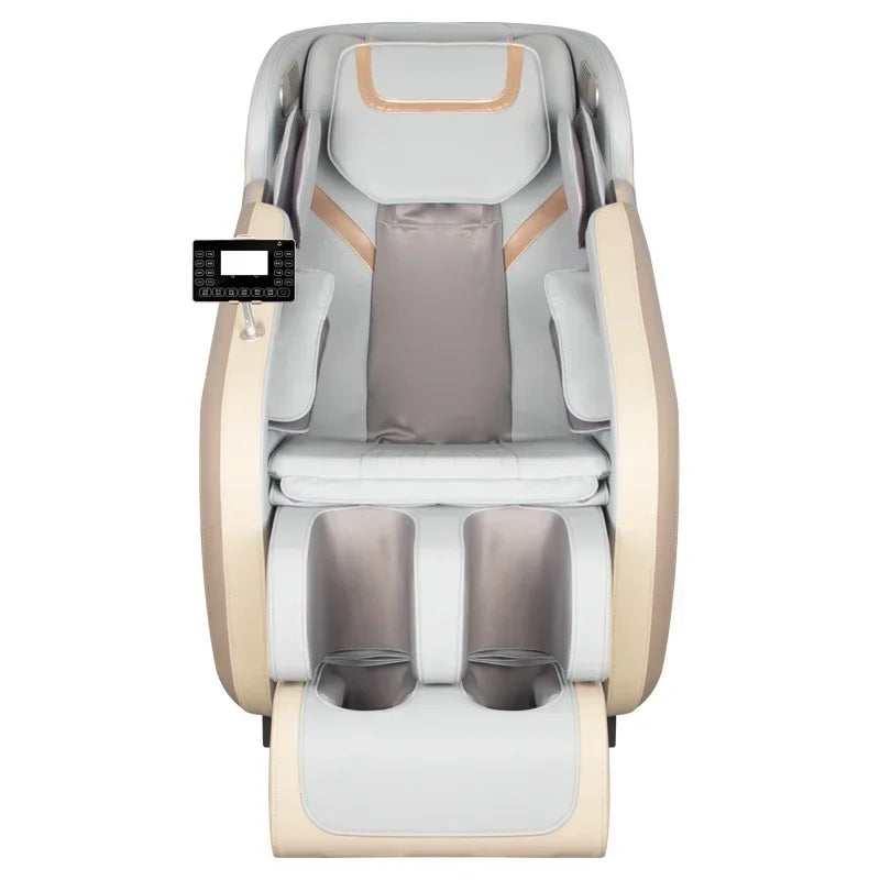 Kundenspezifische Taillen-Rückenheizung, Ganzkörperairbags, sechs automatische Programme, elektrischer ergonomischer Leder-Büromassagesessel