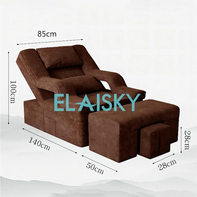 Electric Reclining Chair Foot Massage Sofa Foot Massage Foot Bath Bed Nail Eyelash Beauty Salon Sofa Chairs Cozy Massage Sofa