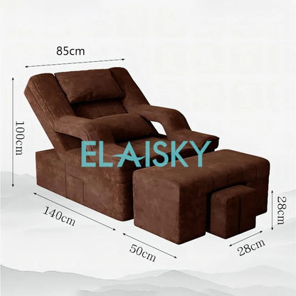 Electric Reclining Chair Foot Massage Sofa Foot Massage Foot Bath Bed Nail Eyelash Beauty Salon Sofa Chairs Cozy Massage Sofa