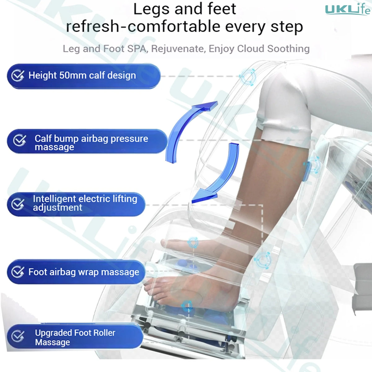 Dual-Core 4D SL-Track Zero-Gravity-Massagesessel | Ganzkörper-Thai-Stretch & Fußverlängerung | 3 Jahre Garantie Luxuriöser Elektrischer Massagesto
