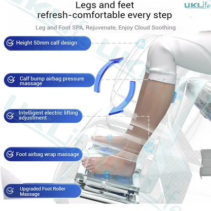 Dual-Core 4D SL-Track Zero-Gravity-Massagesessel | Ganzkörper-Thai-Stretch & Fußverlängerung | 3 Jahre Garantie Luxuriöser Elektrischer Massagesto