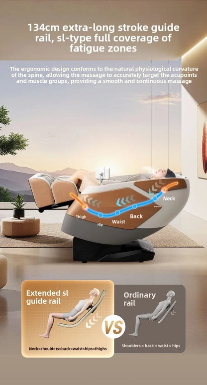 Ganzkörper-Massagesessel, Home Smart, Luxus, multifunktional, Relaxsessel, verstellbar, automatisch, Shiatsu, Entspannungstherapie, Design