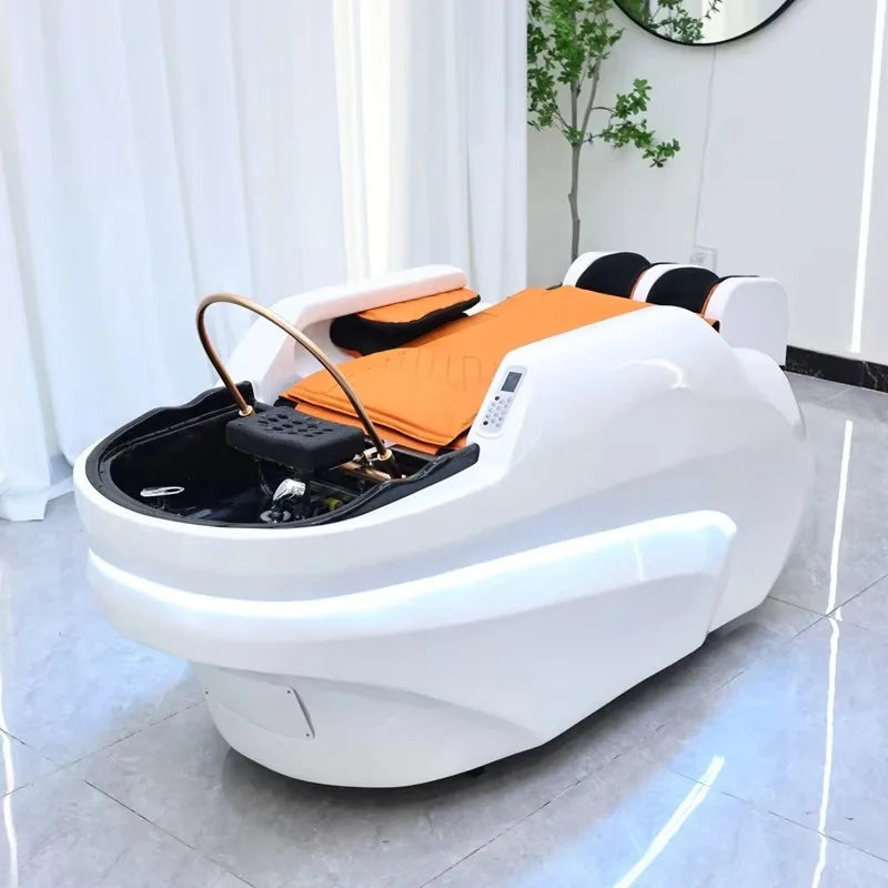 Customization Color 4D Full Body Massage Shampoo Bed Beauty Salon Hair Washing Spa Head Therapy Bed for Barbershop