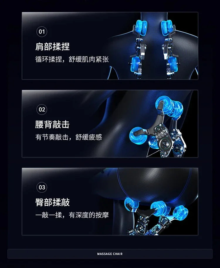 newIntelligent Electric Whole Body Massage Shampoo Bed Barber Shop Head Treatment Water Circulation Integrated Massage Couch