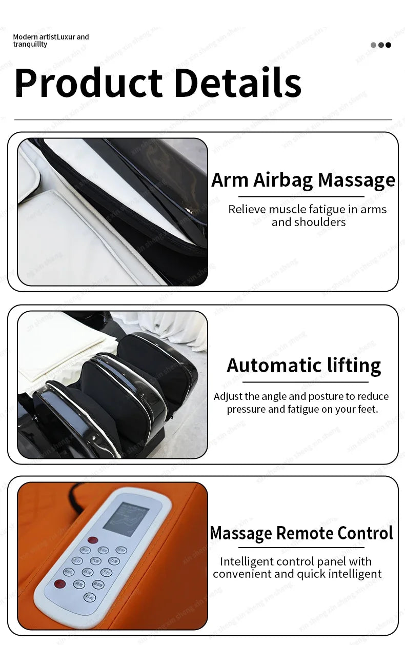 XinSheng Professionelles elektrisches Massagebett Kopf-SPA-Salon-Massagetisch Haarwasch-Räucherbetten Friseursalon Intelligente Möbel