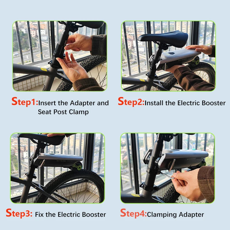 Booster électrique portable pour vélo, accessoires durables, suite VTT, 18V, 200W