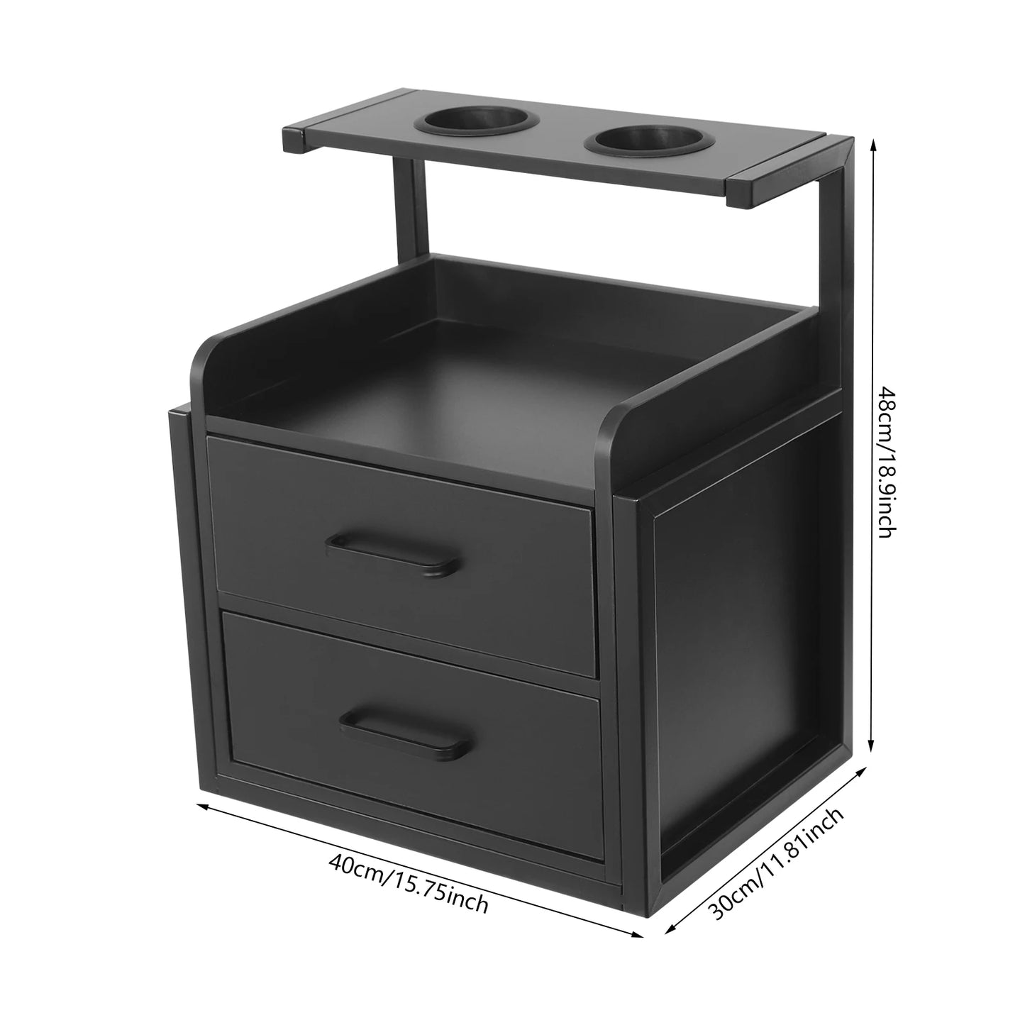 Multifunktionale Salonwagen Wandmontierter Friseurschrank Friseursalon Spezial Dauerwellen-Färbemittel-Ablageregal Möbel