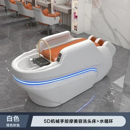 M178 Automatisches intelligentes elektrisches Massage-Shampoo-Bett für Friseursalons, spezielles Wasserzirkulations-Haarpflegebett