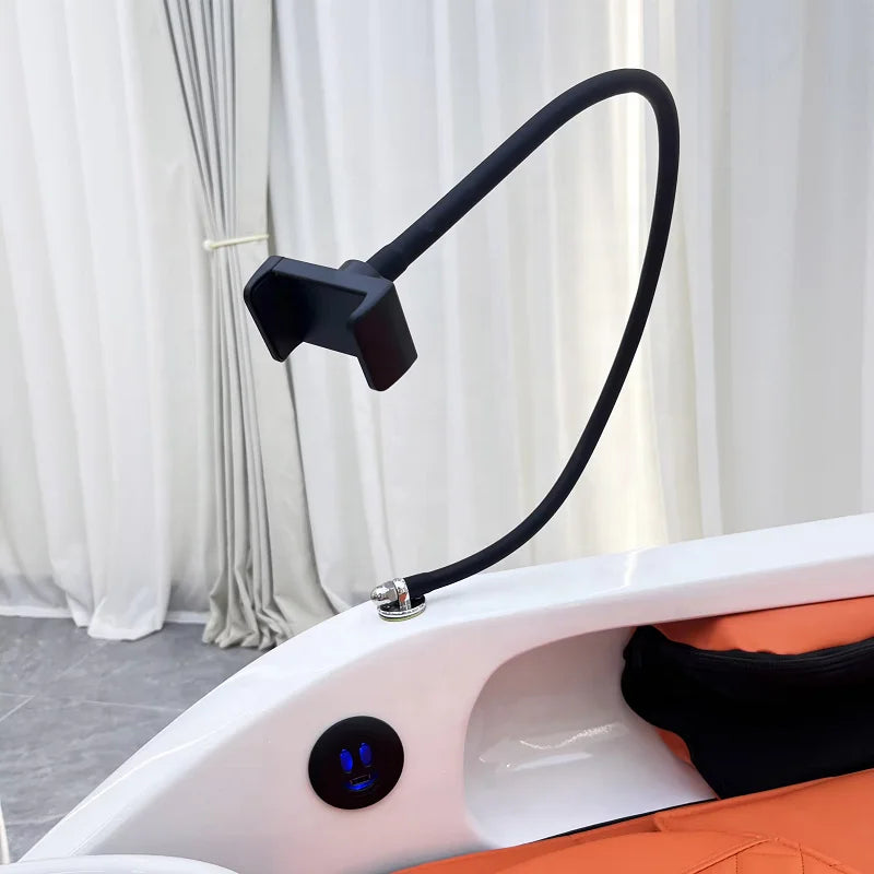 Multifunktions-Massage-Shampoo-Stuhl Schönheit Waschebecken Komfort Dusch-Shampoo-Stuhl Artefakt PU-Leder Möbel Мойка Волос MHXFY