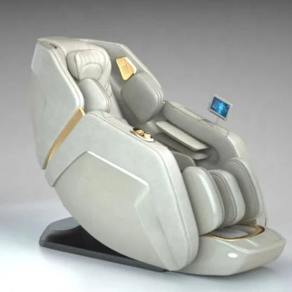 OEM Modernes Shiatsu-Massagegerät, Durchblutung, SL-Schiene, Ganzkörper-Luxus-4D-AI-Schwerelosigkeits-Massagesessel