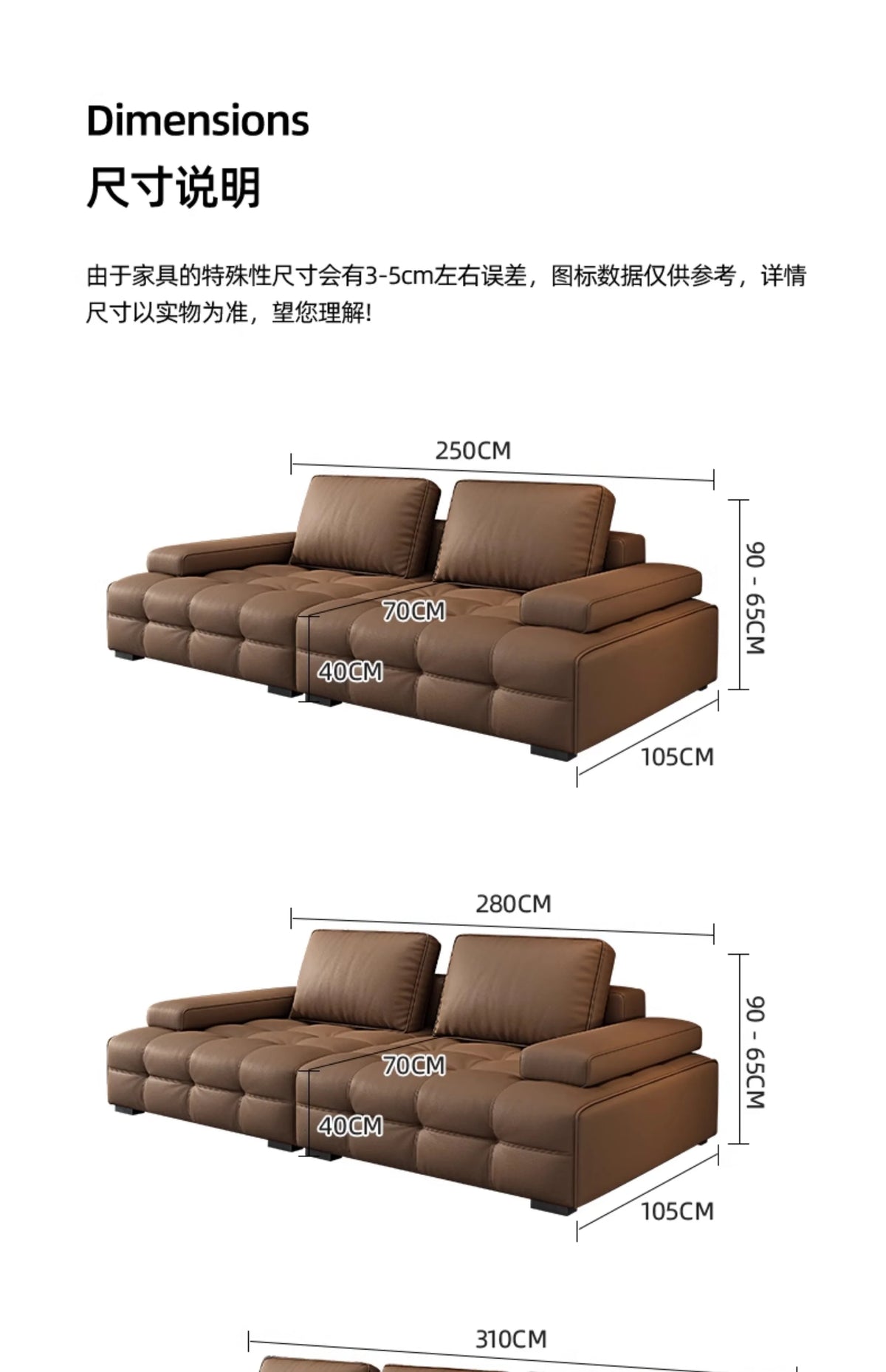 Modern Minimalistisches neues Leder Wohnzimmer Lawrence Italienisches leichtes Luxus gerades L-förmiges modulares Faules Weiches Tatami Lounge Sofa