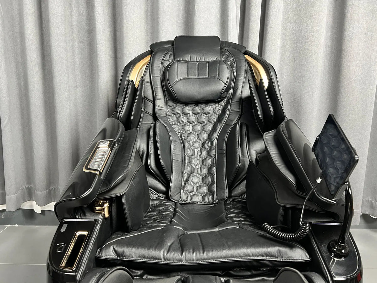 4D Zero Gravity Massage Chair with SL-Track/AirBag & 3D Body Scan - Dual Core Electric Recliner Sofa for Home Office