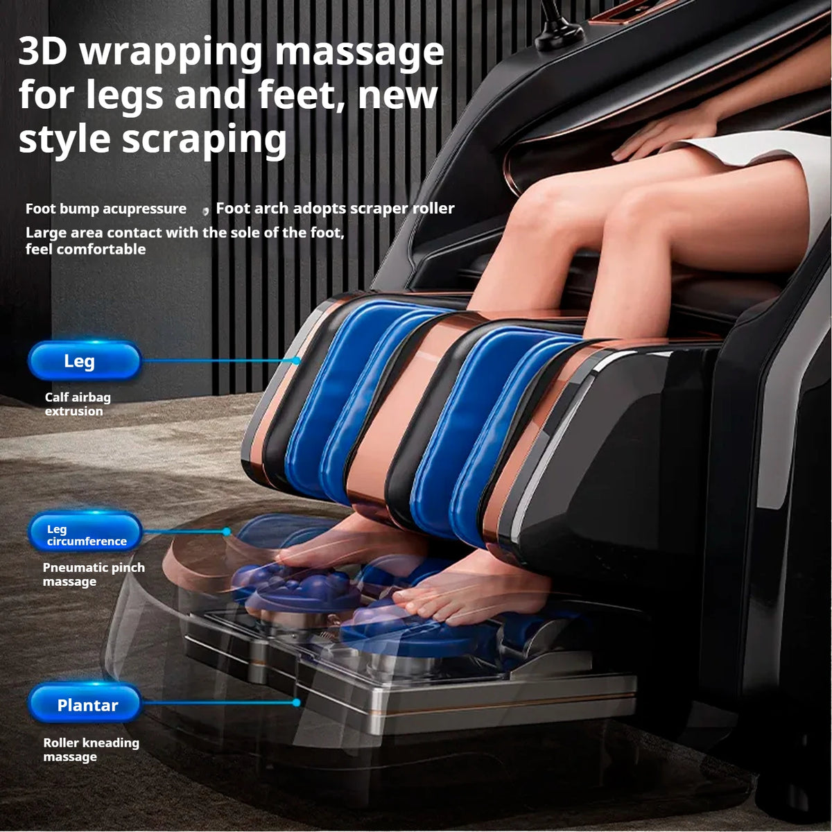 Three Years Warranty 4D Zero Gravity  SL Track Massage Chair Full Body Airbag Office Chair Home 3D AI Voice control Massage Sofa
