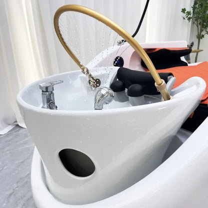 Fumigation Massage Head Spa Fully Automatic Intelligent Salon Furniture for Hair Salon High-end Commercial Shampoo Bed for Club