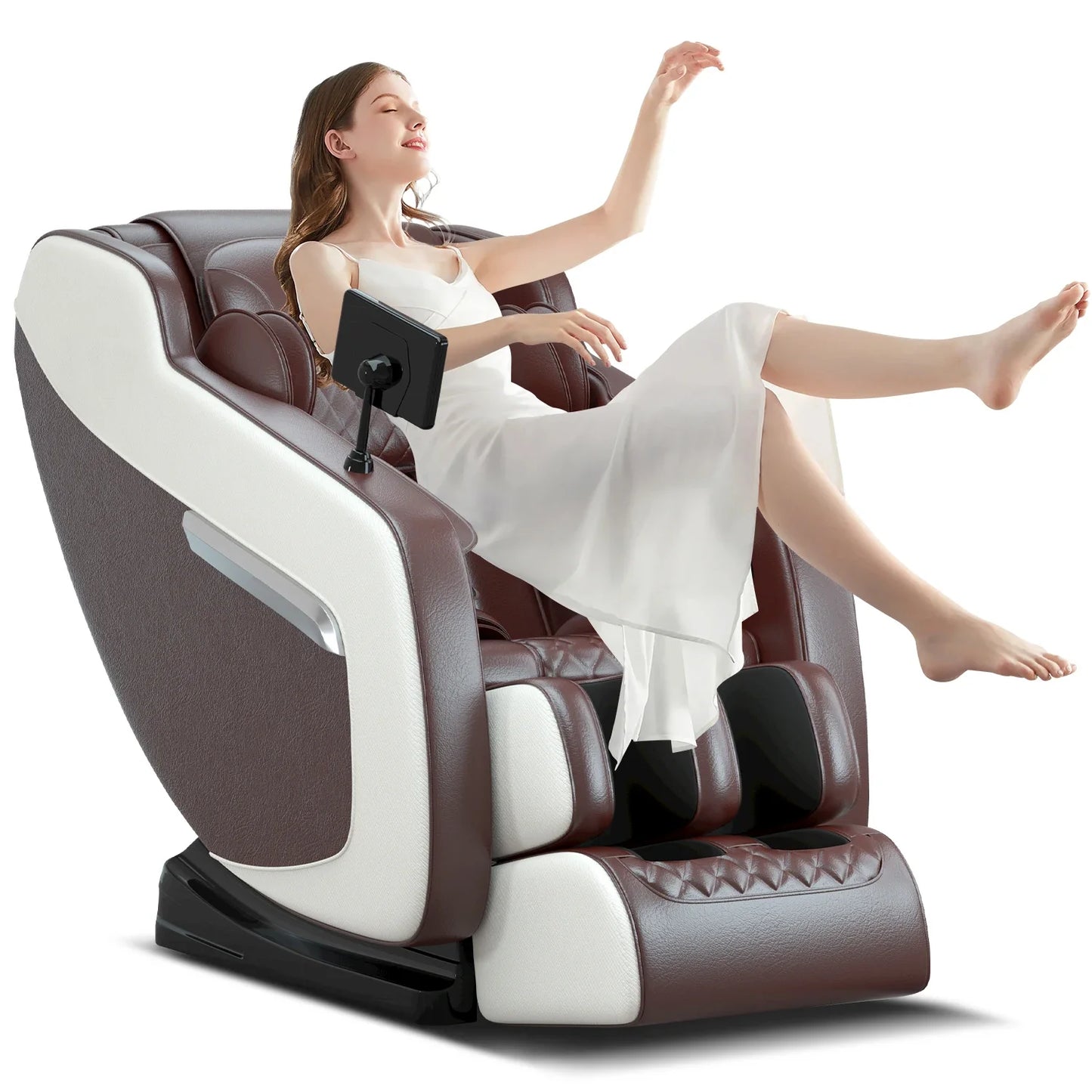 2025 7ft Professioneller Ganzkörper-Elektromassagesessel 400Lbs Kapazität 4D Massage Schwerelosigkeit Multifunktions-Heimmöbel
