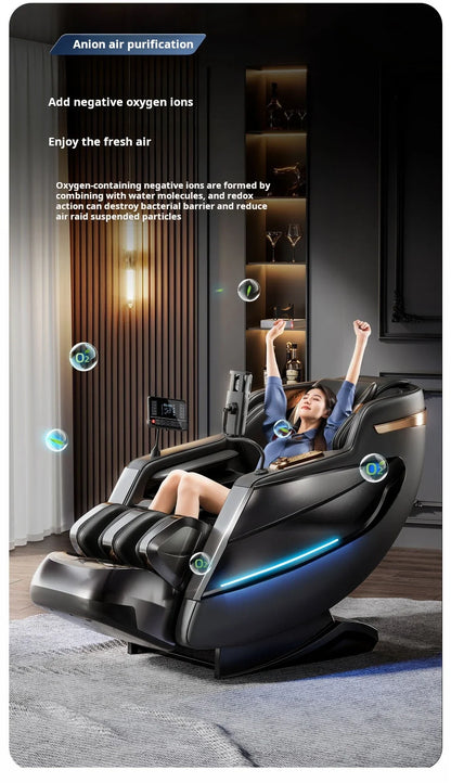 2025 6D Zero-Gravity-Shiatsu-Massagesessel, multifunktional, Luftdruck, komfortabel, professionell, Human Touch, neuestes Modell