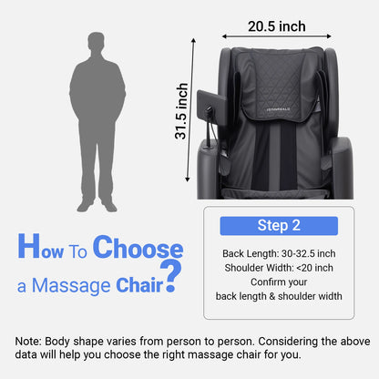 Full Body Zero Gravity Massage Chair, 10 Rollers Massage, Waist Heating, Lcd Touch Screen, 5.1-5.9 Ft, Male/Female Gift