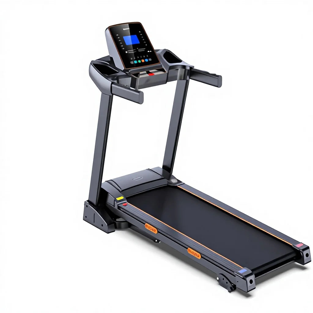2.5 PS klappbares Laufband Heimtrainer 14 km/h Geschwindigkeitsanpassung elektrisches Laufband mit LCD-Display