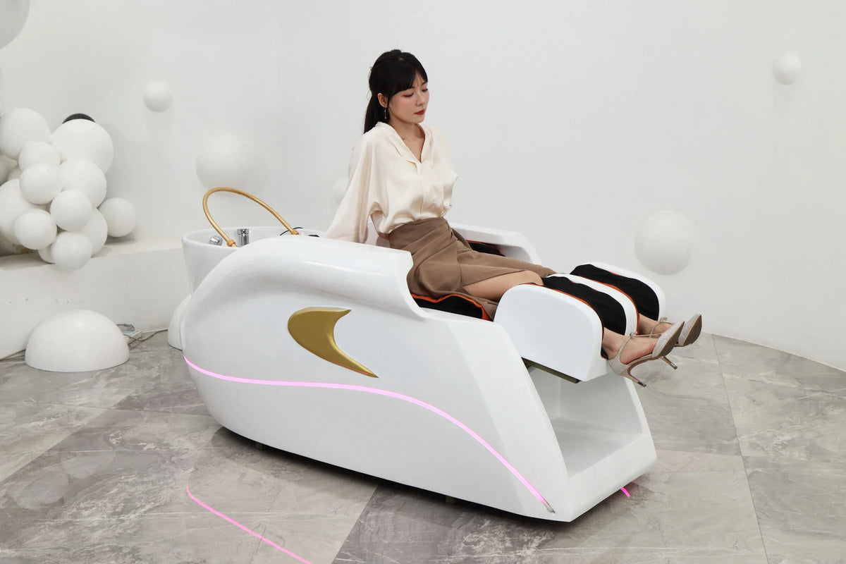 2026 Premium Smart Massage Shampoo Bed Hair Washing Table Luxury Salon Head SPA Furniture Comfortable Massage Table