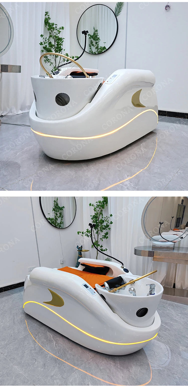 Elektrisches Massage-Liege-Wasserzirkulations-Kopf-Spa-Massagebett für Friseursalon