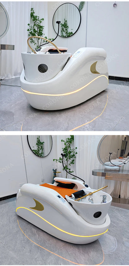 Elektrisches Massage-Liege-Wasserzirkulations-Kopf-Spa-Massagebett für Friseursalon