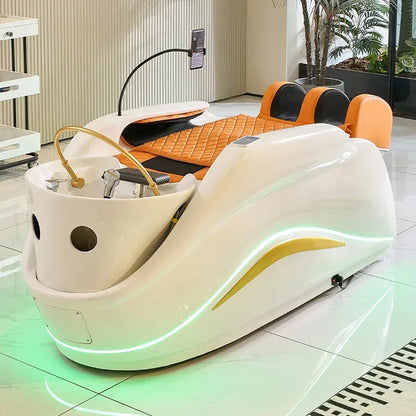 Modern Salon full body electric massage hair washing bed head spa shampoo bed