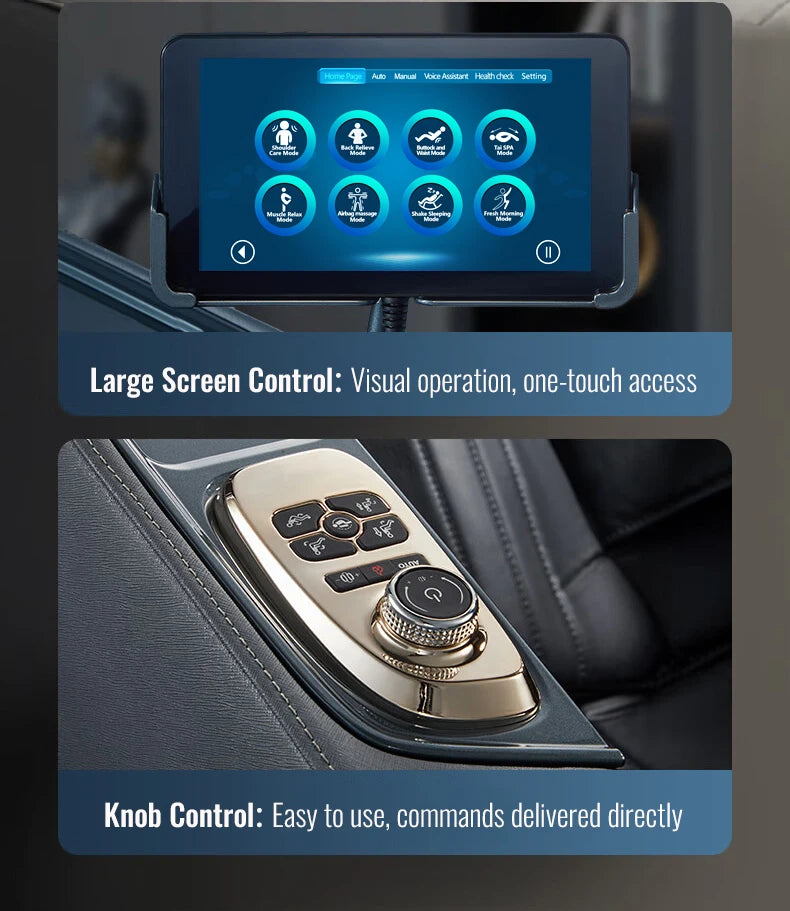Bester Luxus 2024 High-End Elektrischer 4D 3D Zero Gravity Ganzkörper-Stretching-Massagesessel Ganzkörpermassagegerät