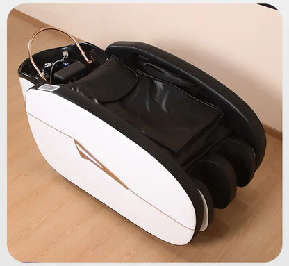 Fabrik Salon Möbel Friseurladen Elektrisches Massagebett Japanisches Kopf-Spa-Bett Wasserzirkulation Automatisches Massage-Shampoo-Bett
