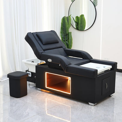 XinSheng Head SPA Salon Haarwaschbett Shampoobett Thai-Massageliege Friseursalon Gewerbemöbel mit Fußbadbecken