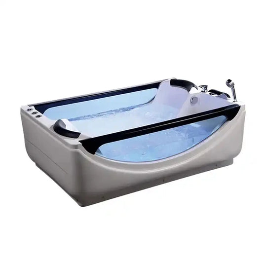 Hot-Sale große Doppel-Massage-Acryl-Badewanne mit Kissen